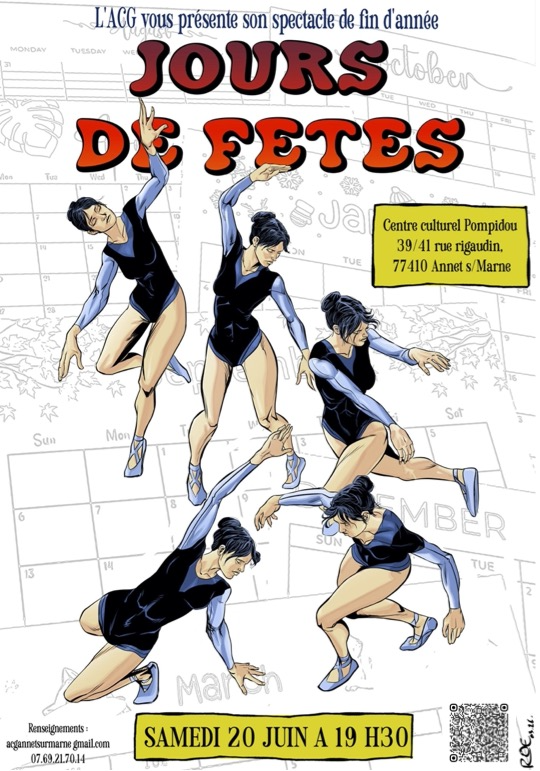 Affiche du spectacle de fin d'année